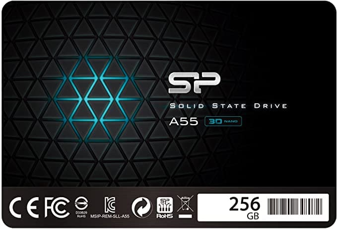 Silicon Power 256GB SSD 3D NAND A55 SLC Cache Performance Boost SATA III 2.5 image